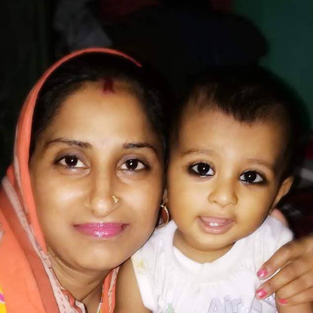 child, with wife