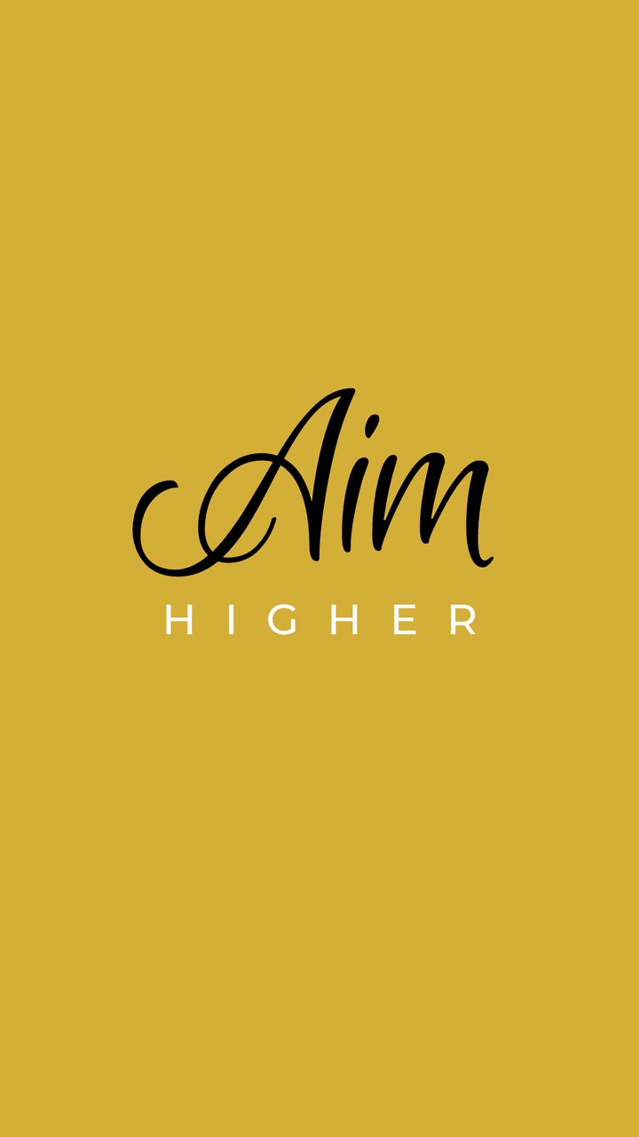 Aim higher (yellow)