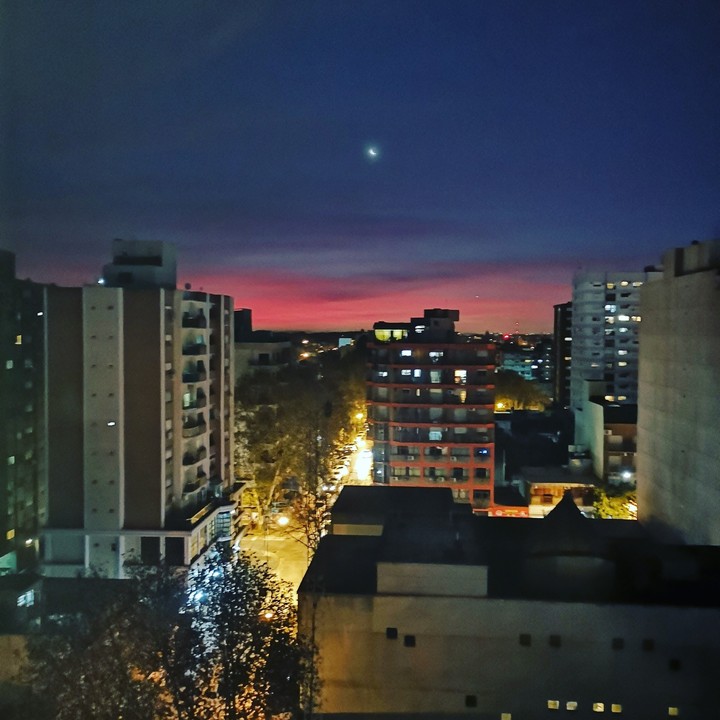 atardecer en la ciudad