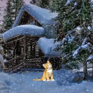 Котёнок на прогулке.