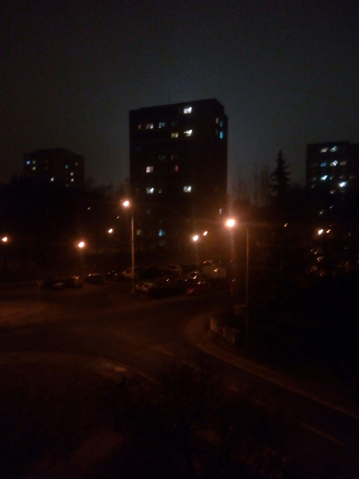 Night street light.