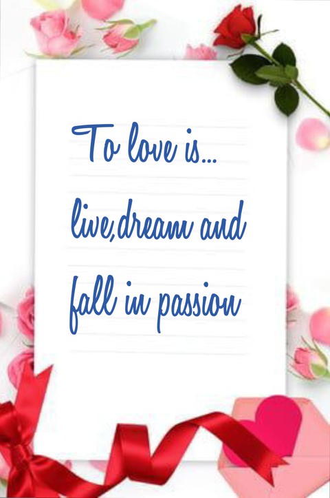 TO LOVE IS...