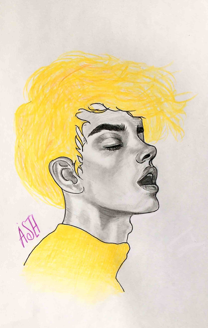 boy with yellow hair