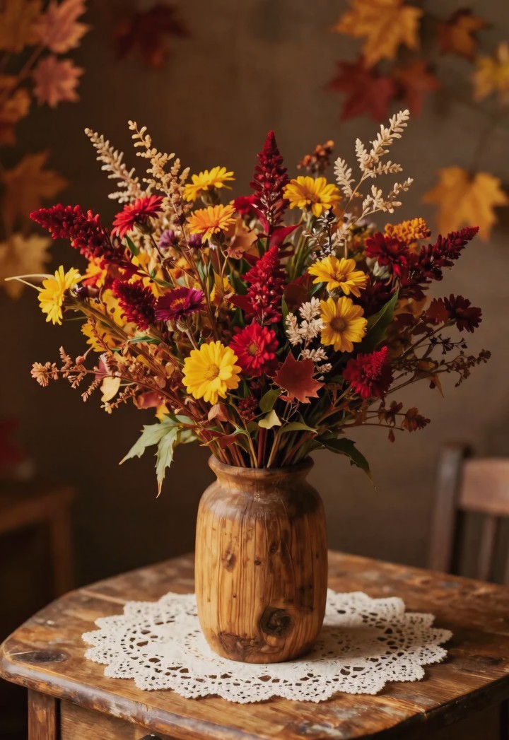 A LOVELY AUTUMN VASE