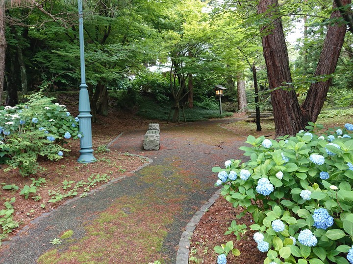 梅雨の卯辰山