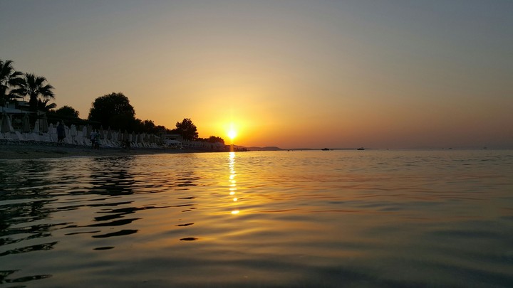 Sunset at the sea
