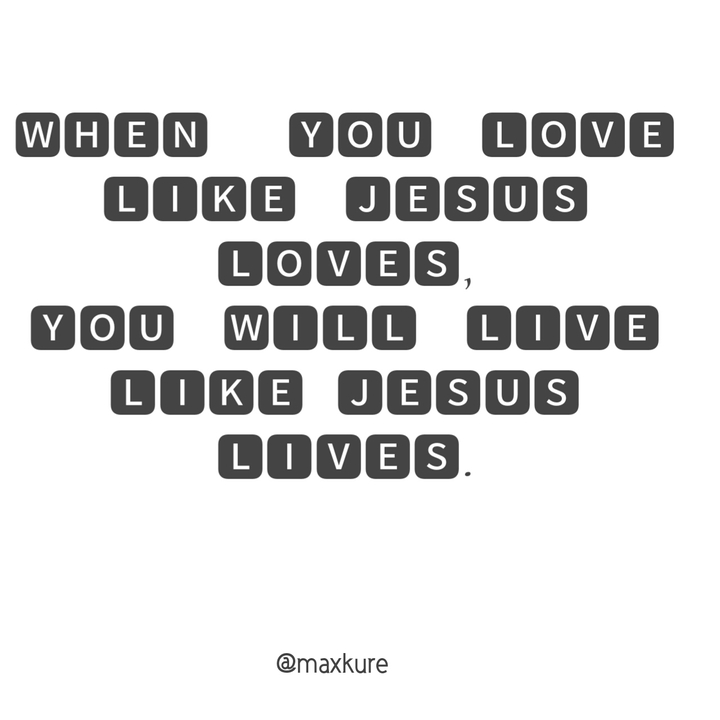 love like Jesus