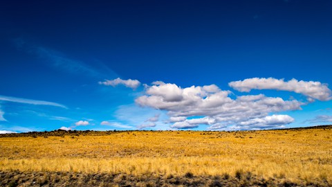 Yellow to blue sky