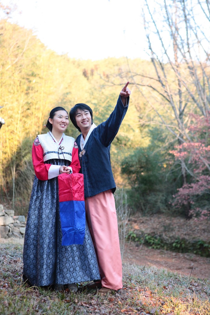 Couple in Korean Dress II