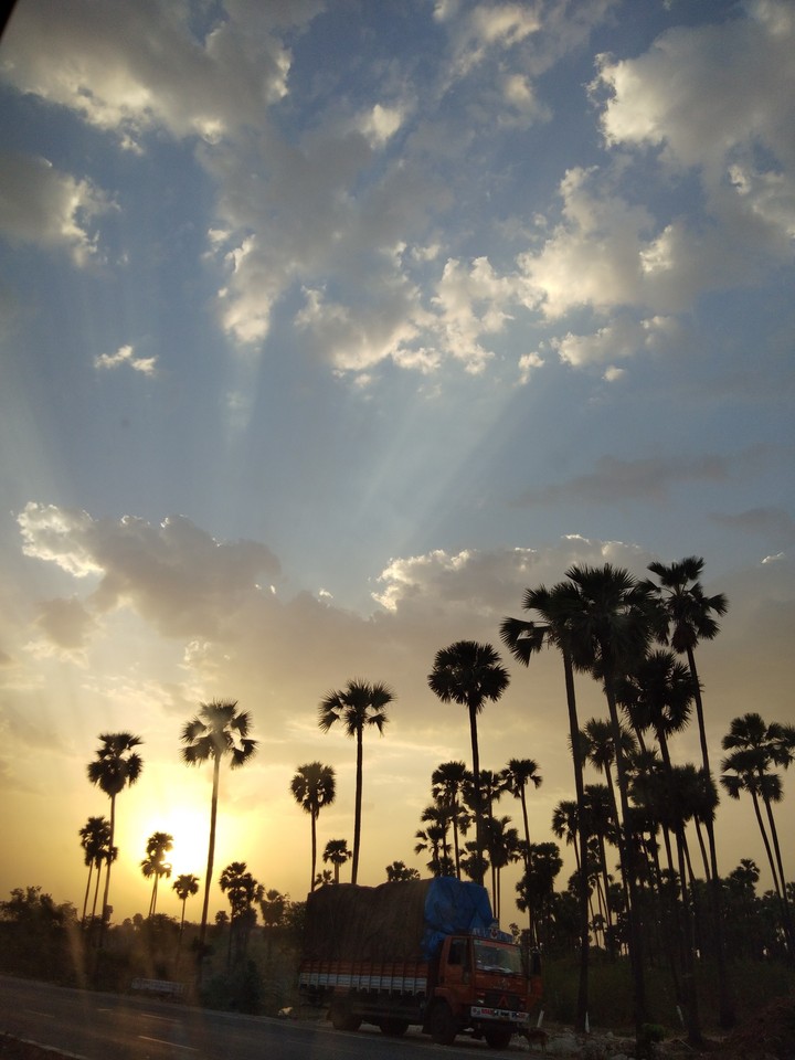 A bright day.