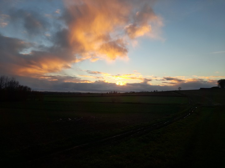 Sunset in the countryside