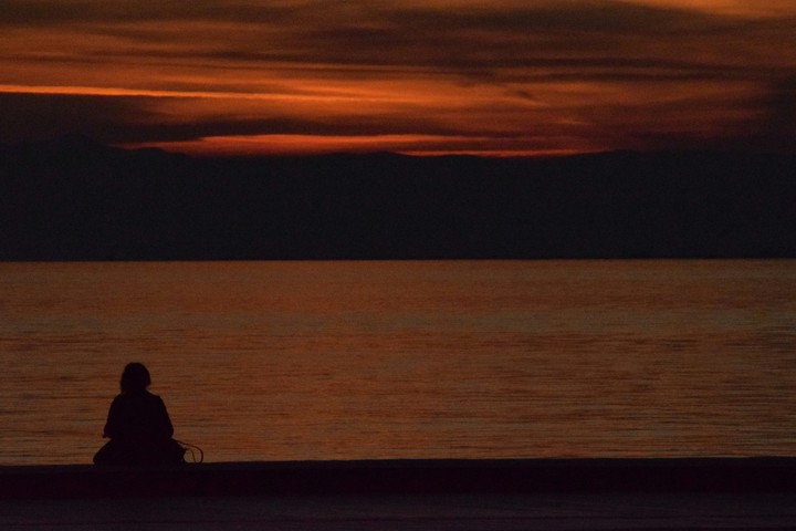 orange sky