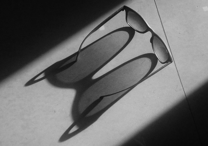 walking along my only shadow