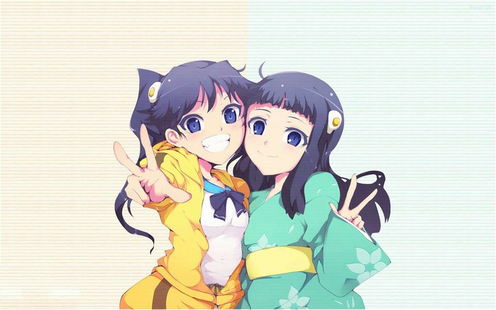 Karen and Tsukihi Araragi