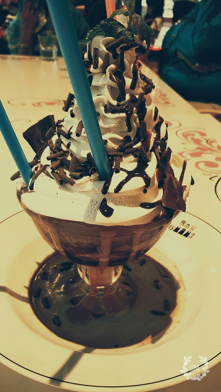 Frozen Mint Hot Chocolate
