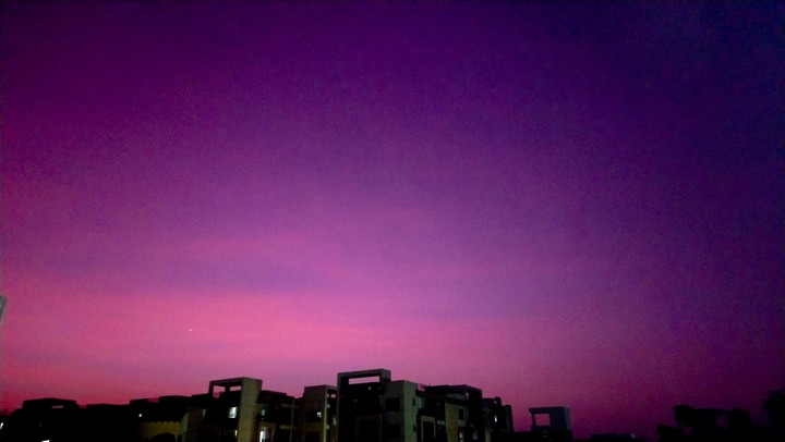 Evening Purple sky?