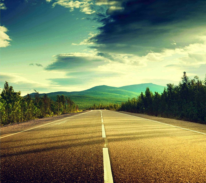 mountains street freedom