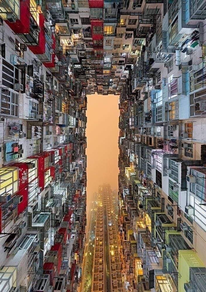 Honk Hong buildings view from below