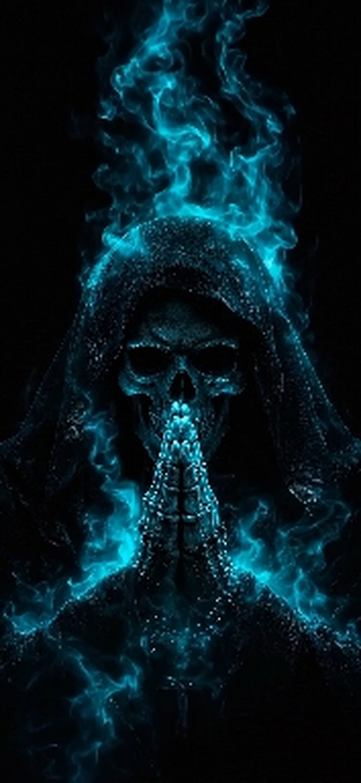 Blue Skull mask