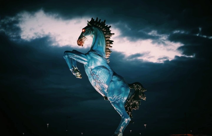 Blue Mustang