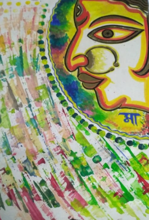 Maa durga. painted by me