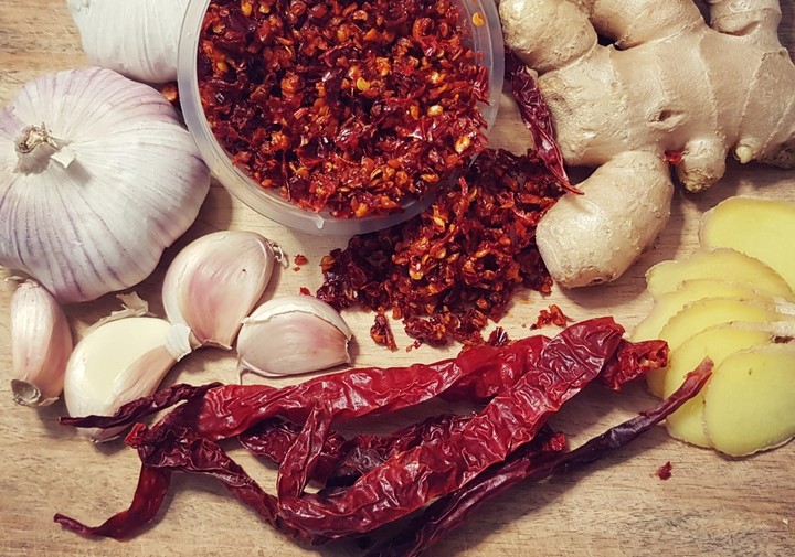 homemade chilli flakes