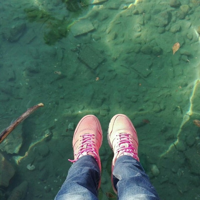 shoes on water