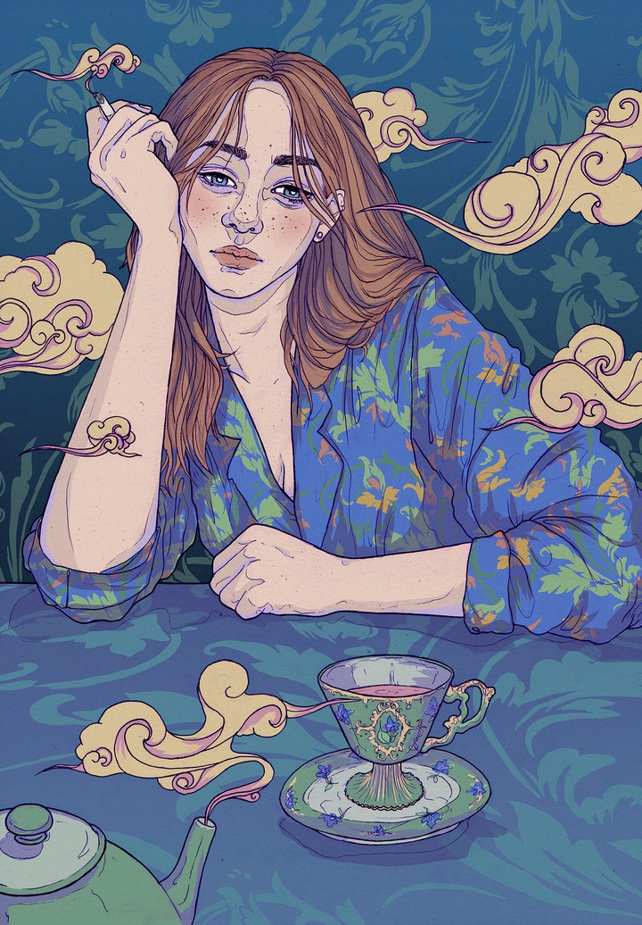 sad + tea :(