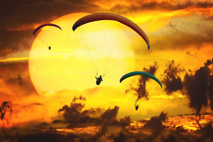skydiving