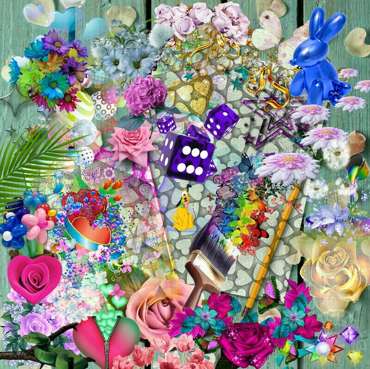 multicolor collage