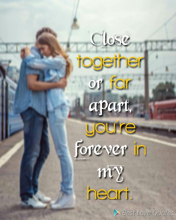 for the lovers who are apart from each other