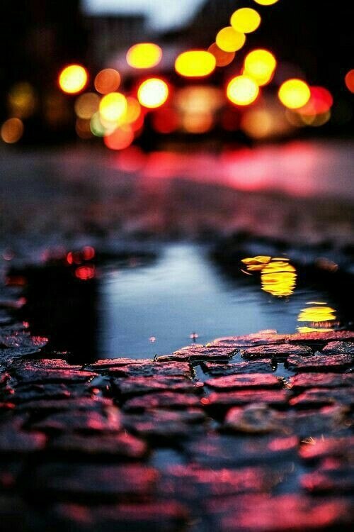 water on road