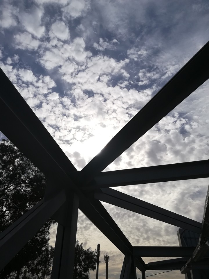 Sun inside the clouds