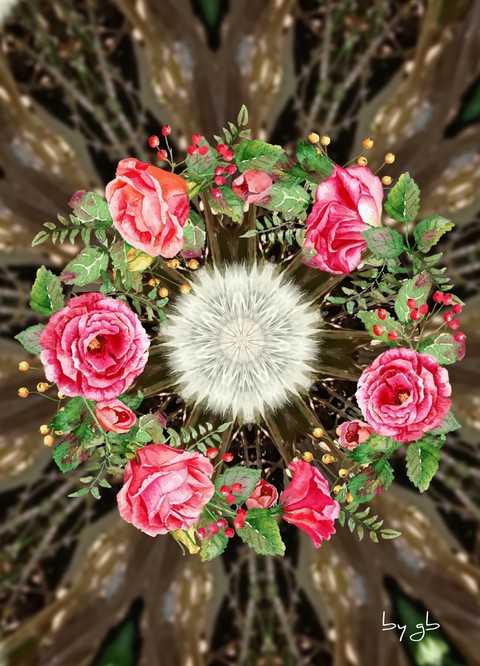 ταπετσαρίες red, flowers
