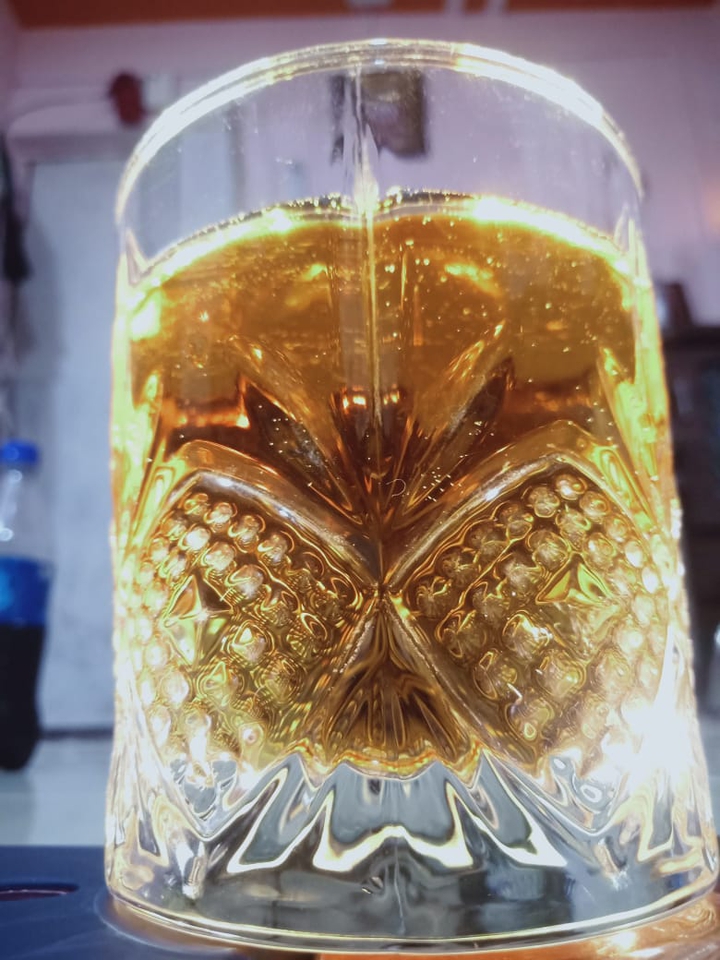 Golden Whisky In Glass