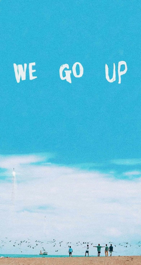 We go up