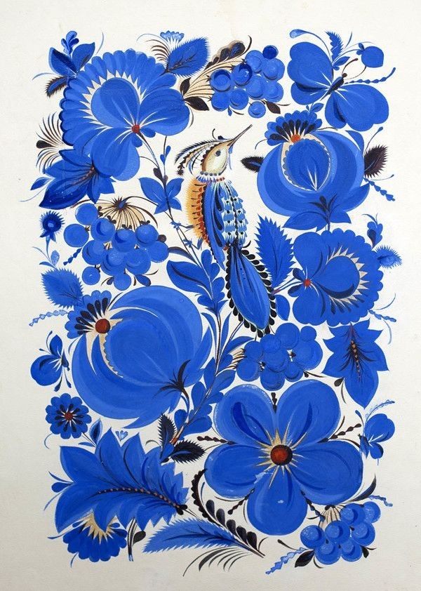 blue pattern