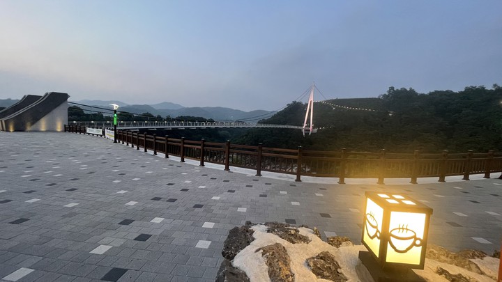 한탄강 다리위