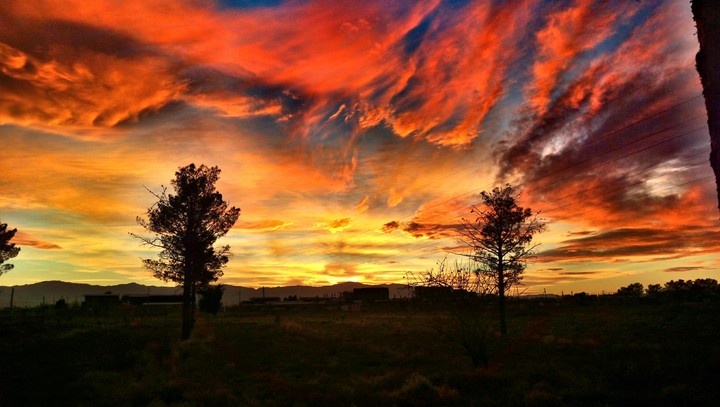 Zarand , sunset ,