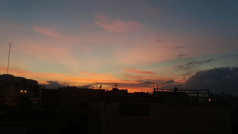 sunset without filter