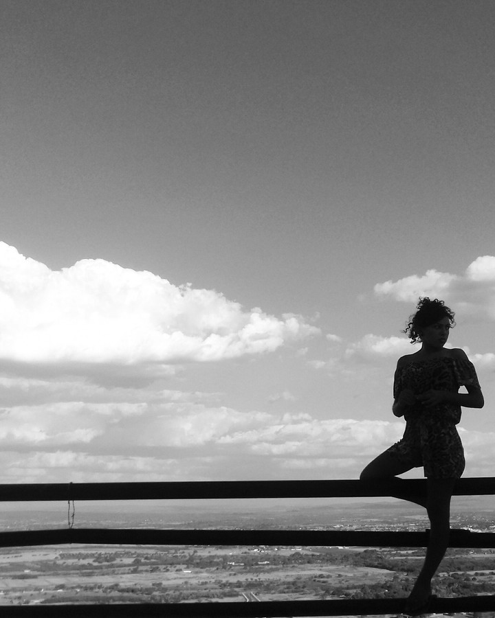 black and white