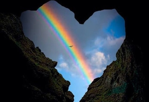 rainbow, heart háttérképek