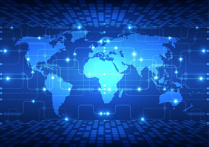 Technology World Map 5000x3533