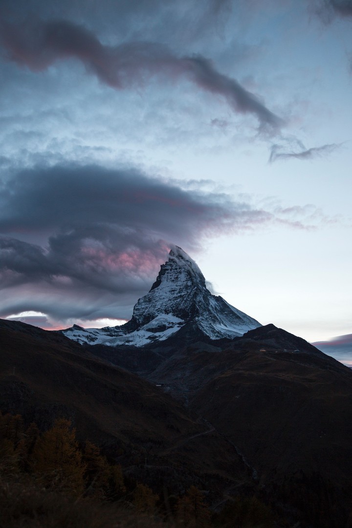 the mountains