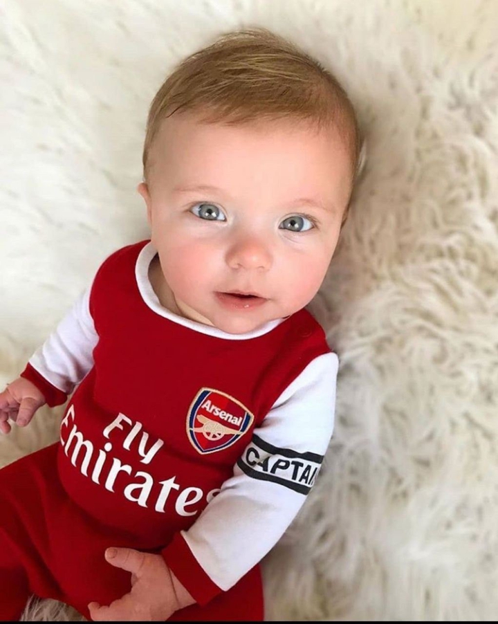 Cute Baby Is Arsenal's Fan