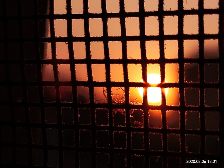 sunset at a different prosp