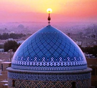 seyed roknodiin mosque in yazd of iran