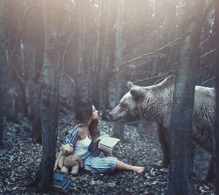 Girl With Bear