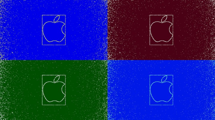 apple logo pop art