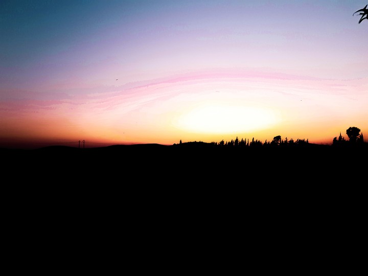 From the most beautiful themes of sunset